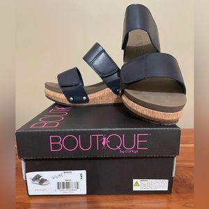 Boutique by Corky’s Navy Wedge